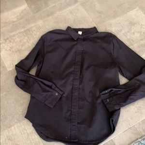 LULULEMON BLACK SNAP SHIRT 8